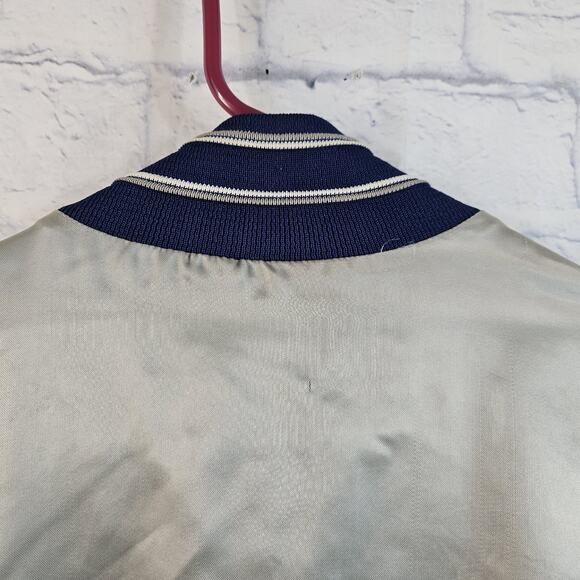 VTG Lite Beer Jacket Mens LT Satin Bomber Lined Varsity Coach Beer USA 80s - Picture 10 of 10